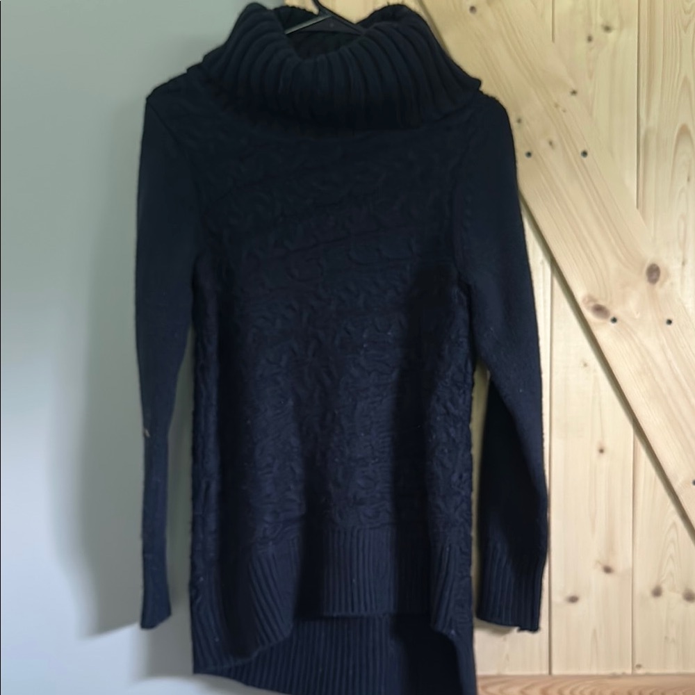 Simply Vera Vera Wang Navy Cowl Turtleneck Sweater